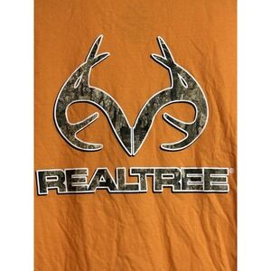 Men's Realtree‎ Orange Tshirt Sz XL (46-48) Back Graphic